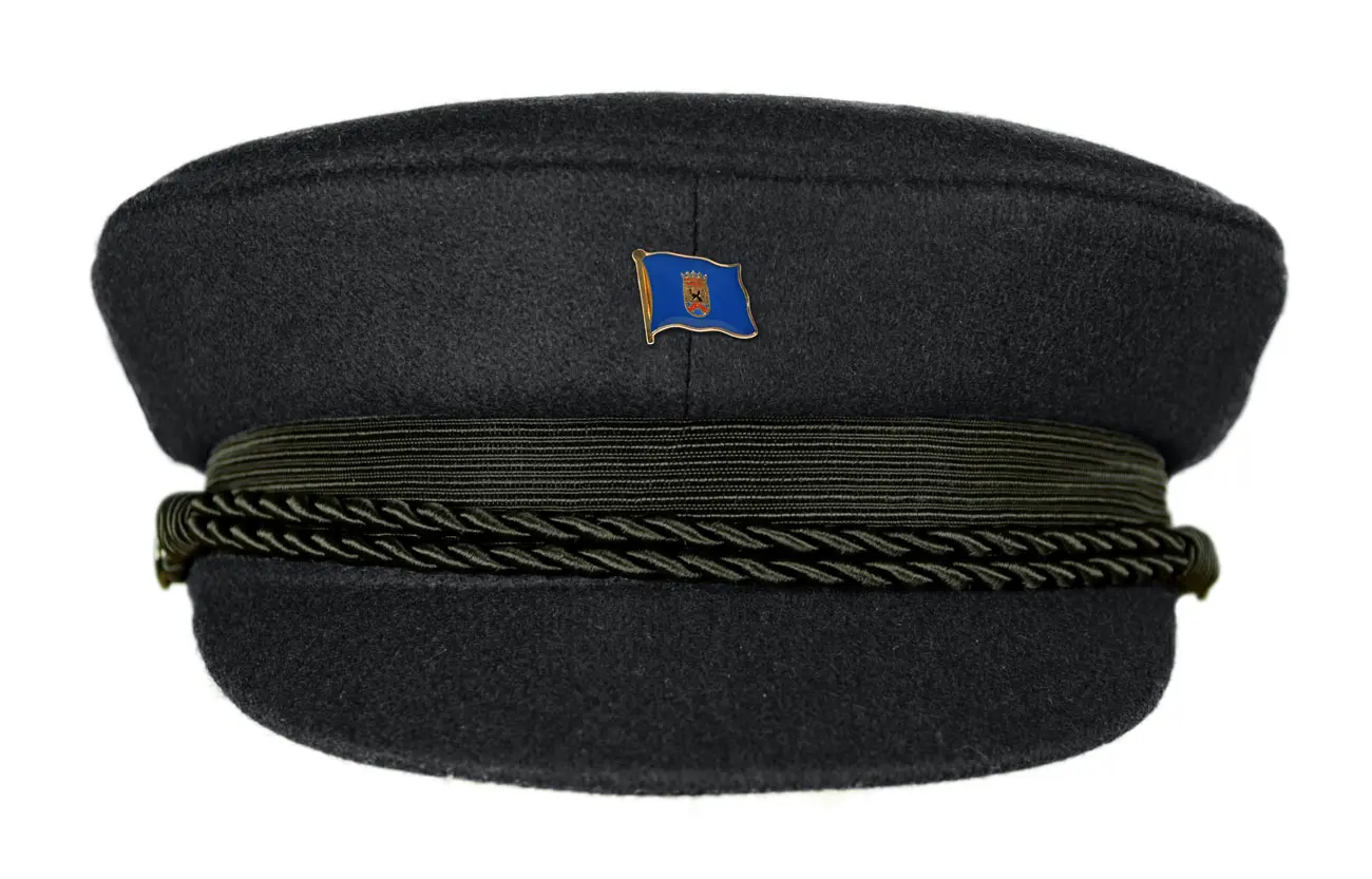 MADSea schwarzer Elbsegler mit Flaggenpin Rügen