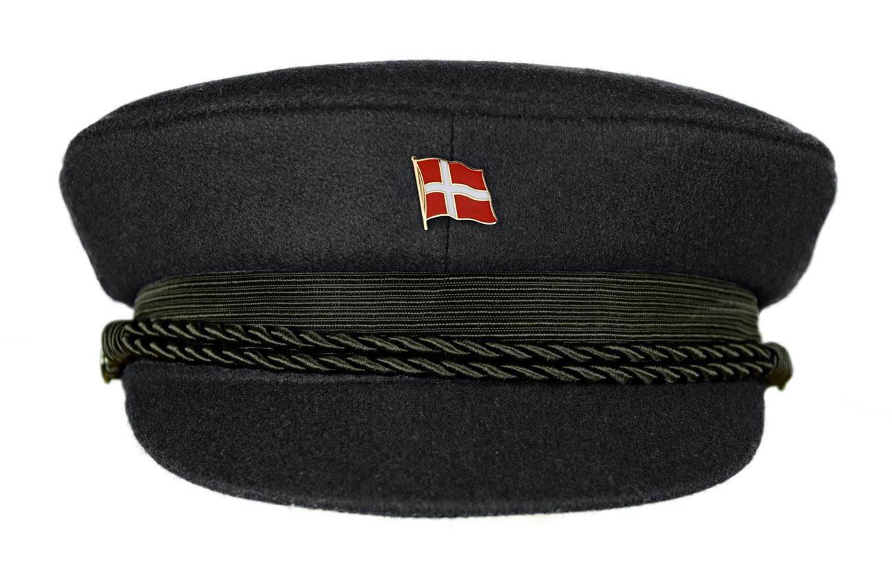 MADSea schwarzer Elbsegler mit Flaggenpin Dänemark