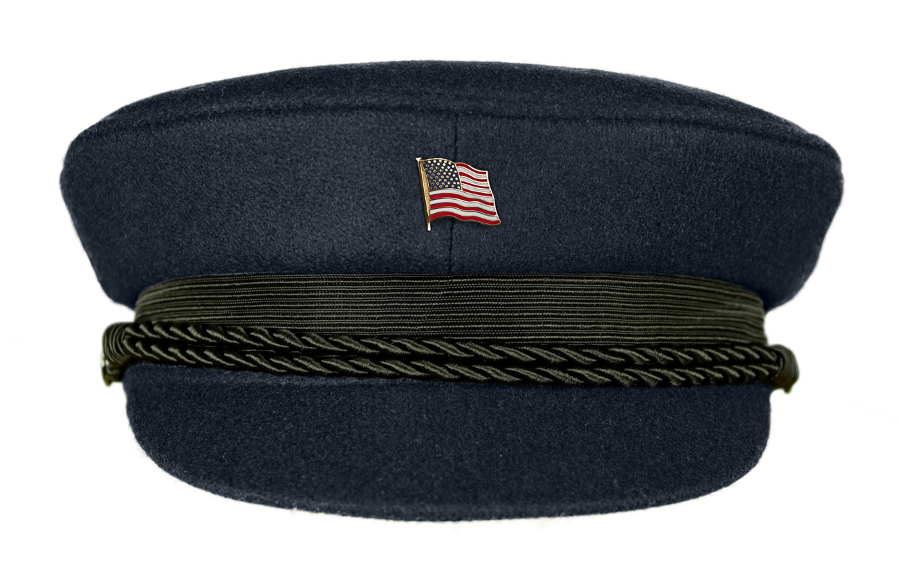 MADSea dunkelblauer Elbsegler mit Flaggenpin USA