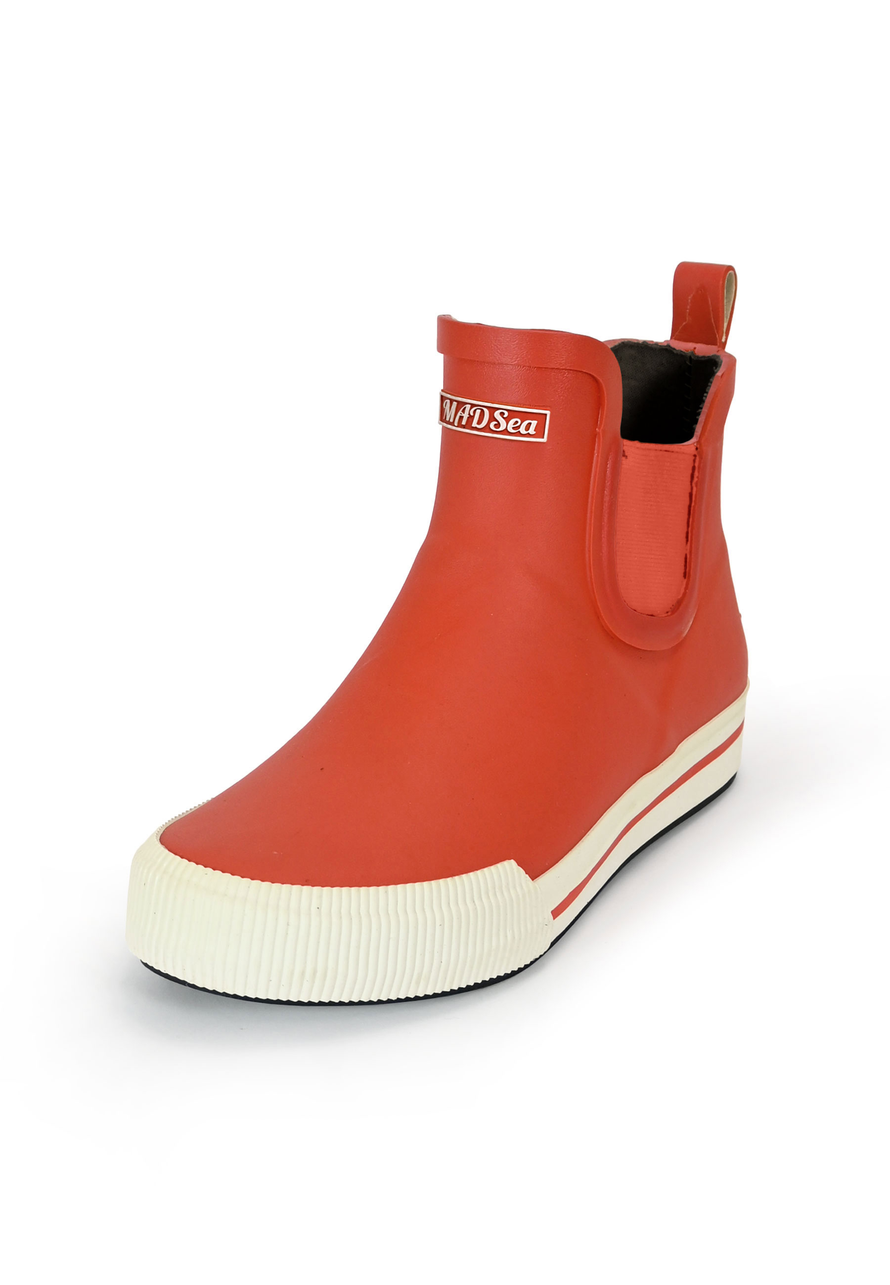 MADSea Unisex Gummistiefel Short Story Lachsrot/Weiß