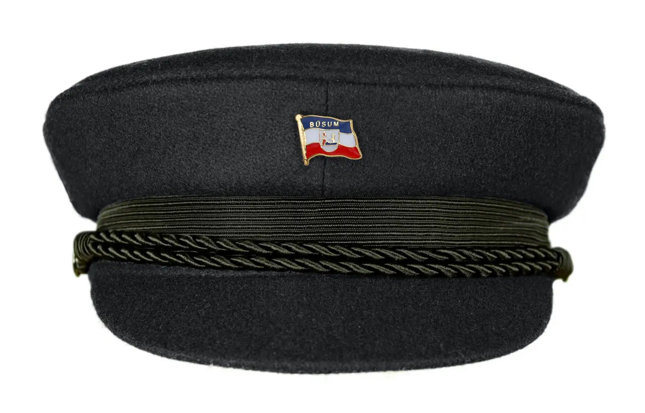 MADSea schwarzer Elbsegler mit Flaggenpin Büsum