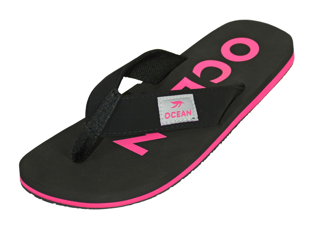 MADSea Damen Zehentrenner Ocean schwarz/fuchsia