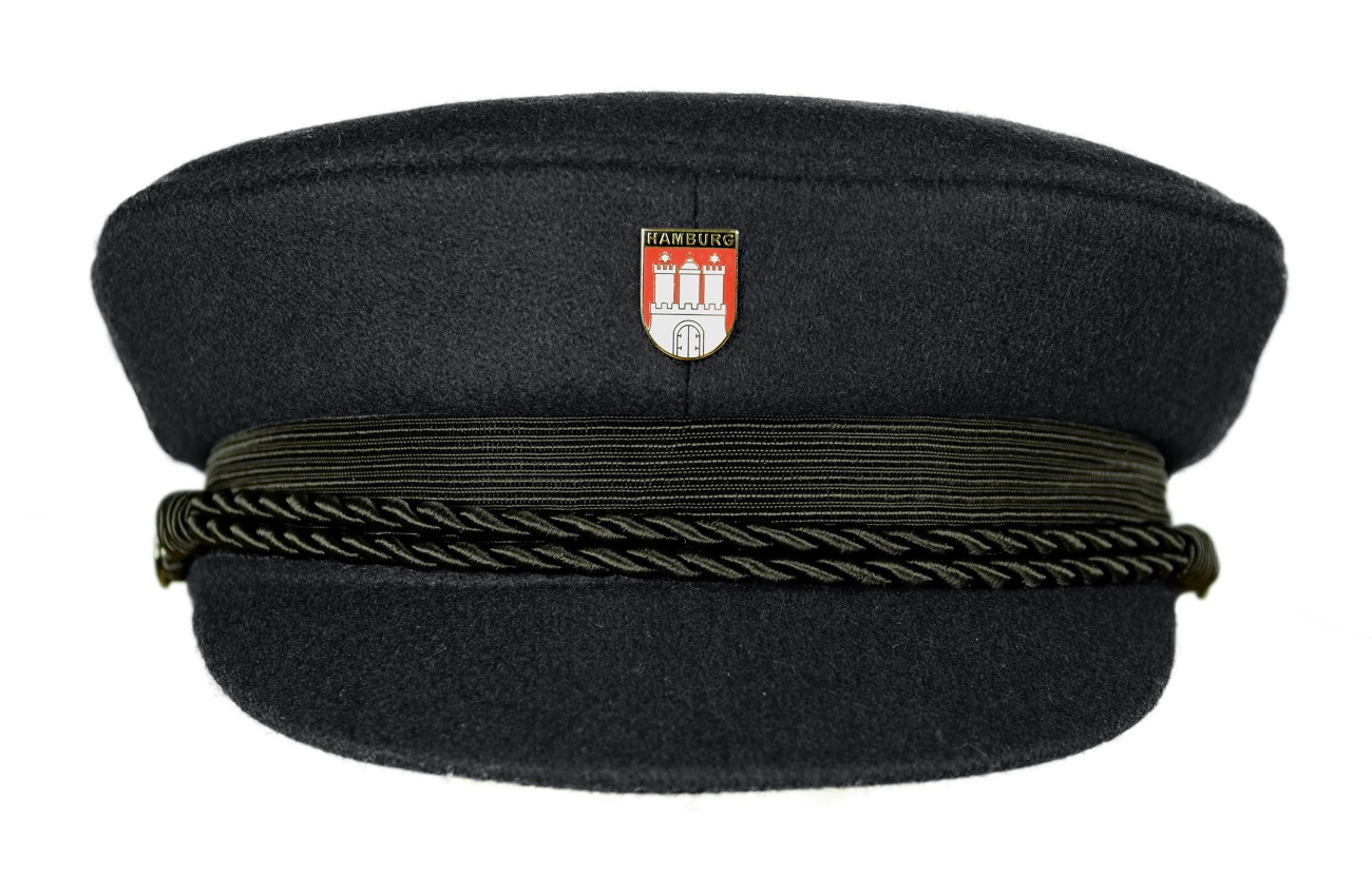 MADSea schwarzer Elbsegler mit Pin Hamburg Wappen