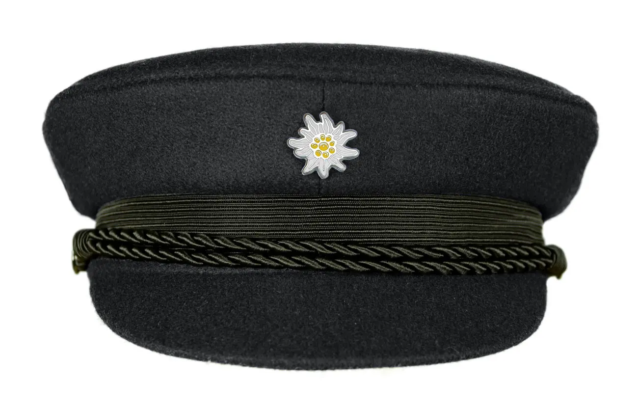 MADSea schwarzer Elbsegler mit Motivpin Edelweiß