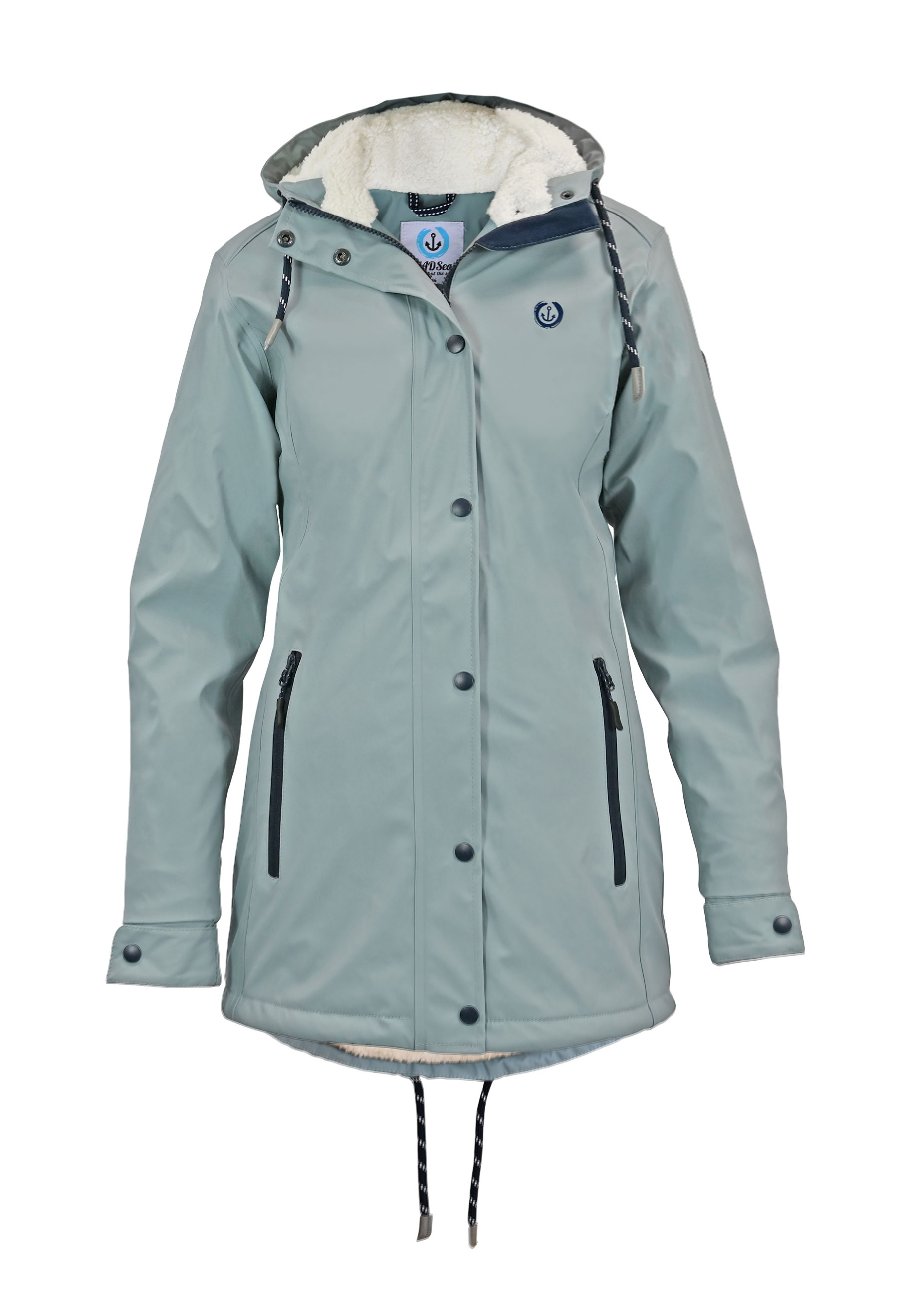 B-Ware MADSea Damen Friesennerz mit Teddyfleece Hellblau 