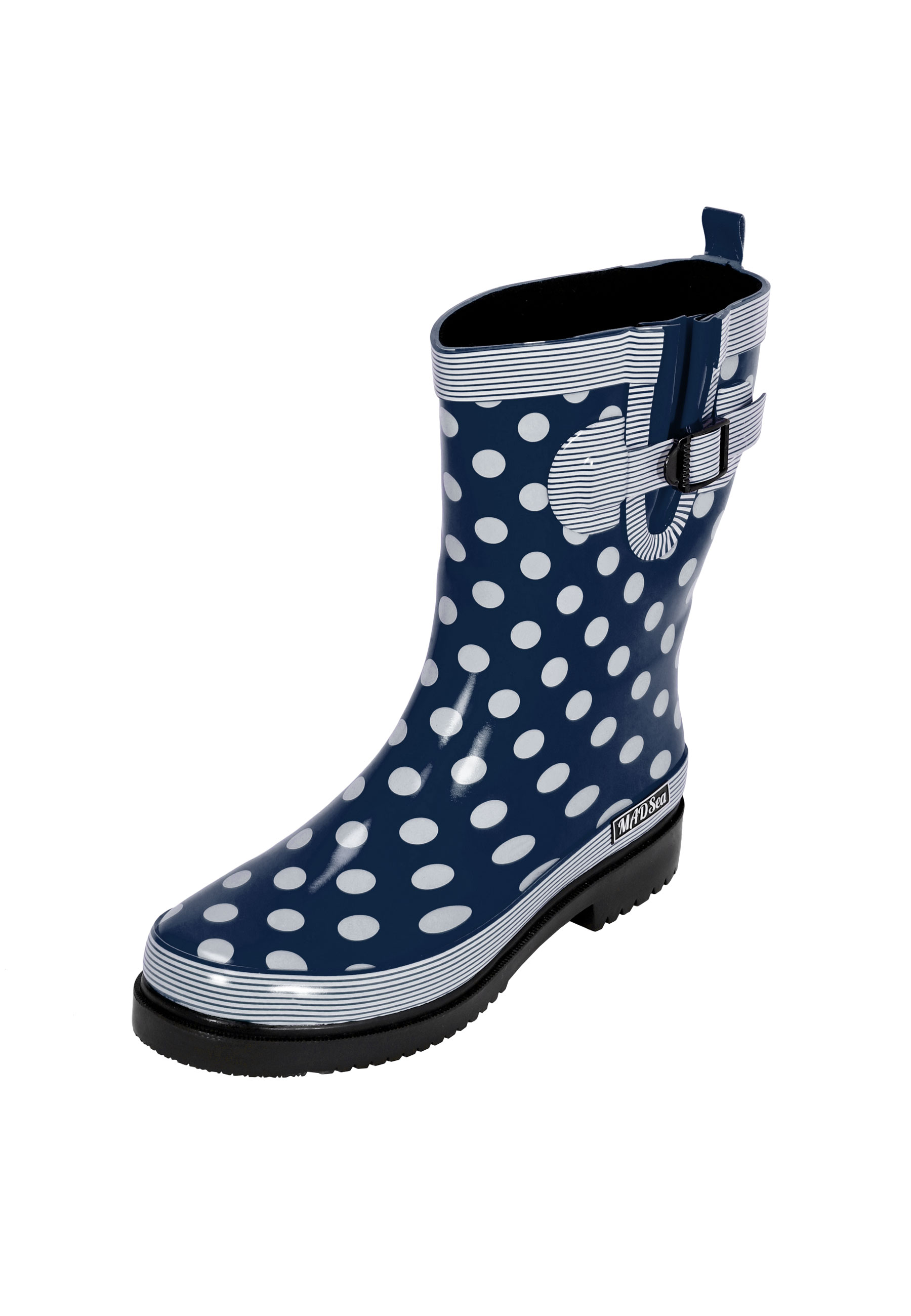 MADSea Damen Gummistiefel Ocean Halbschaft Blau