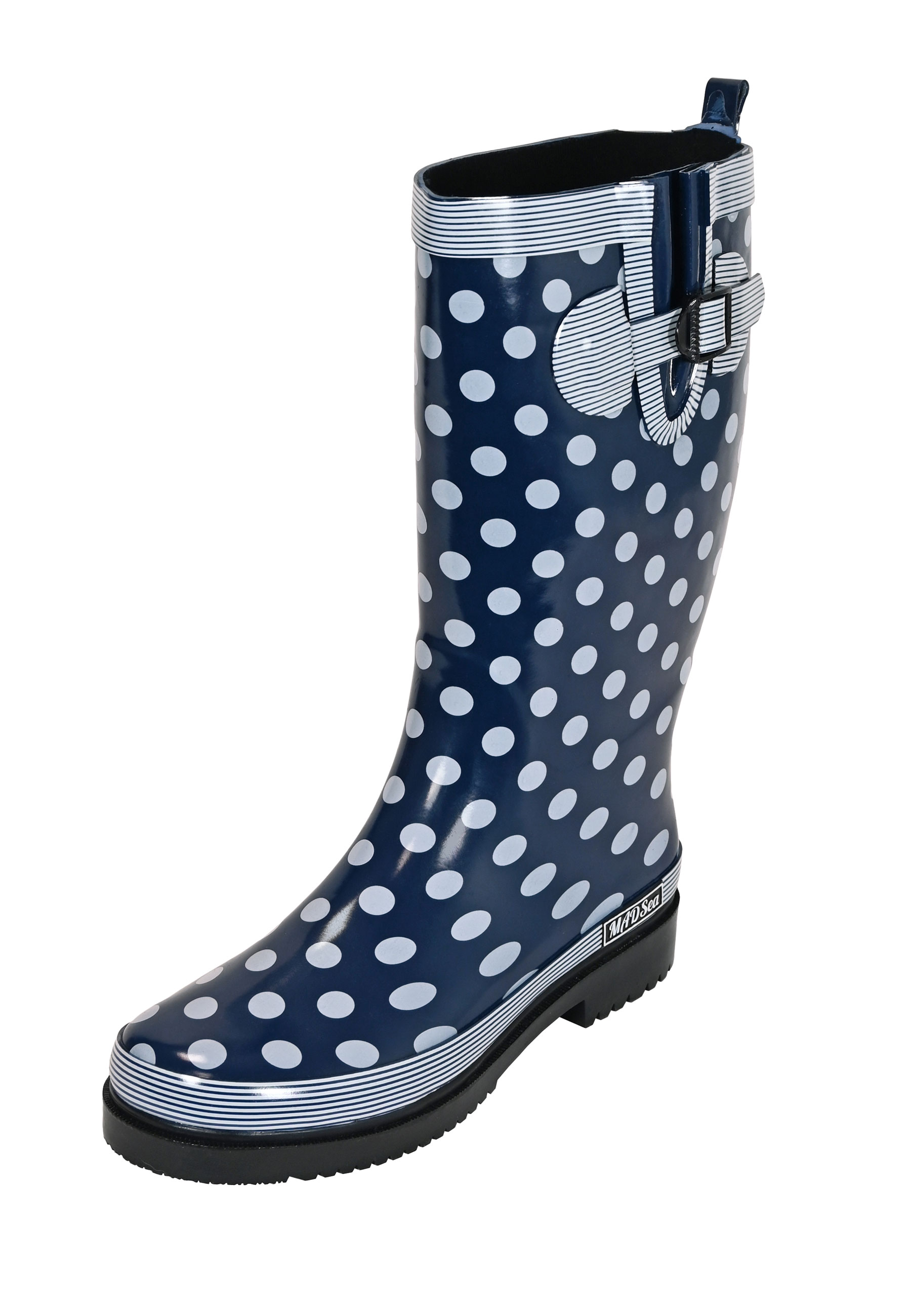 MADSea Damen Gummistiefel Ocean Langschaft Blau
