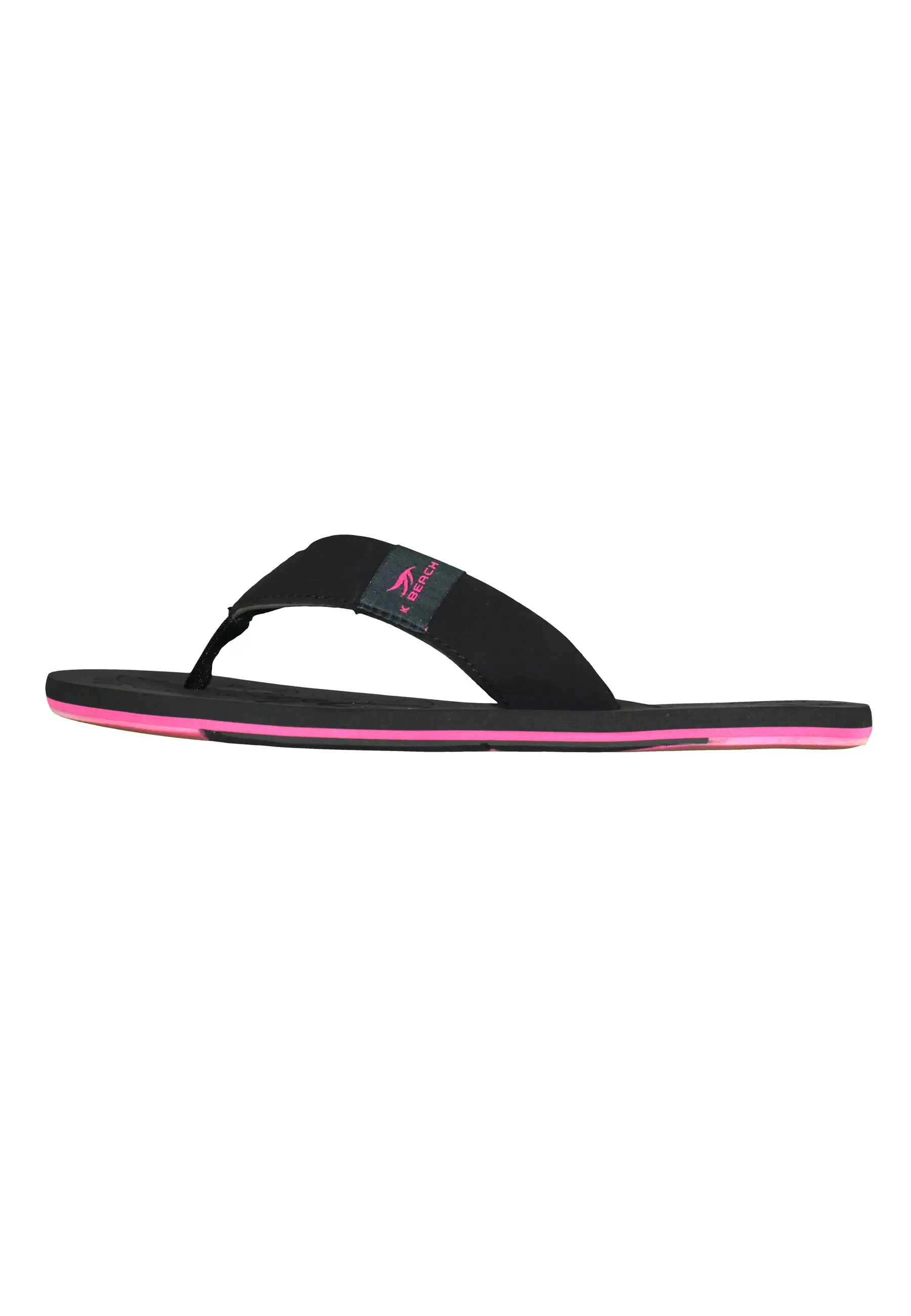 MADSea Damen Zehentrenner Beach schwarz/fuchsia