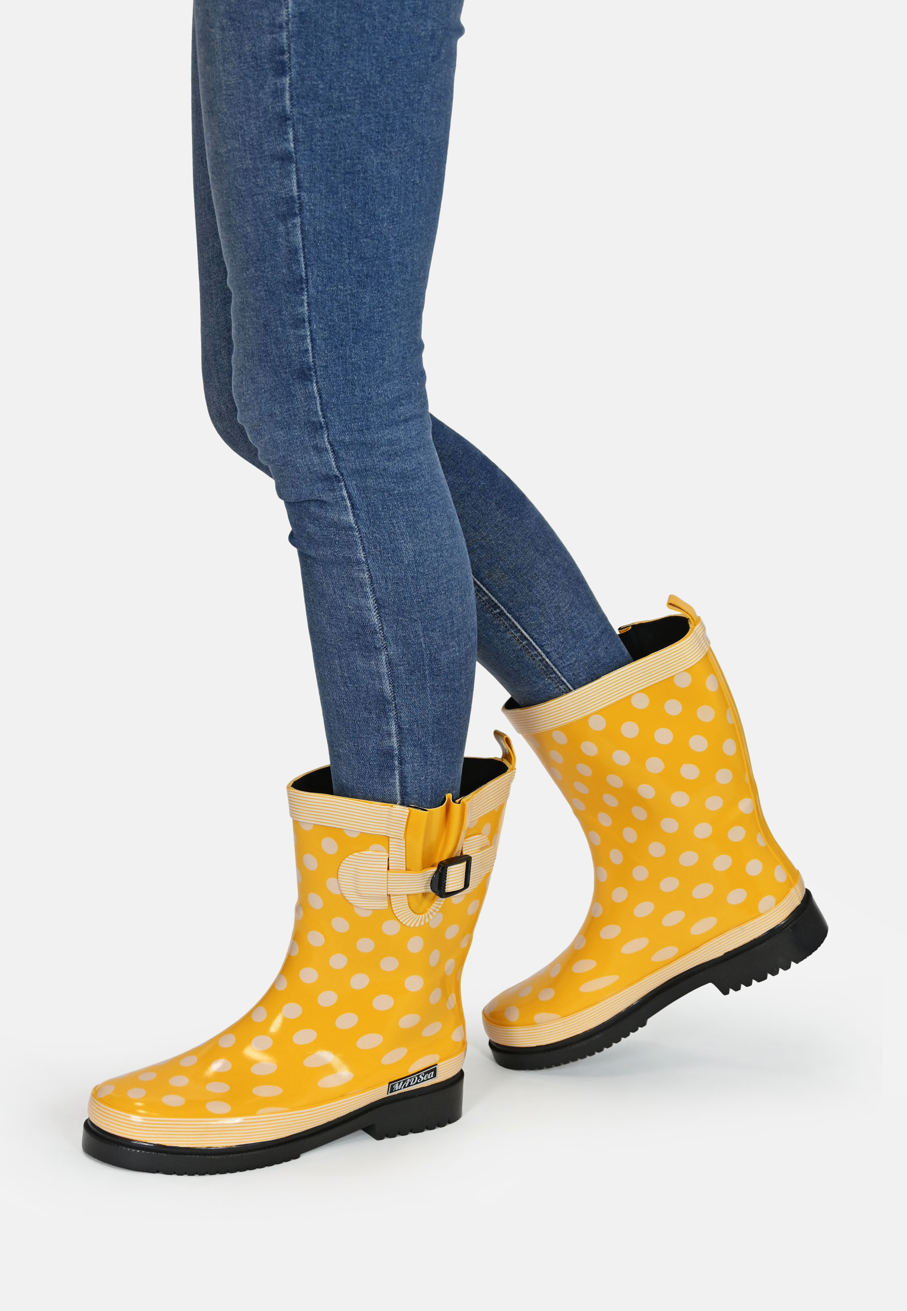 MADSea Damen Gummistiefel Ocean Halbschaft Gelb