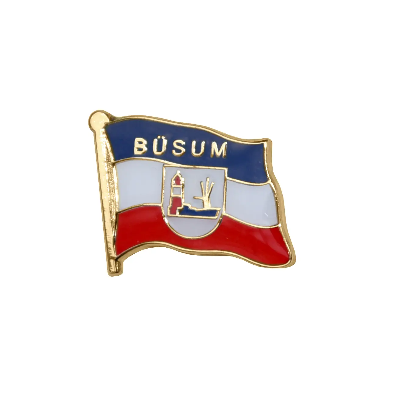 MADSea schwarzer Elbsegler mit Flaggenpin Büsum