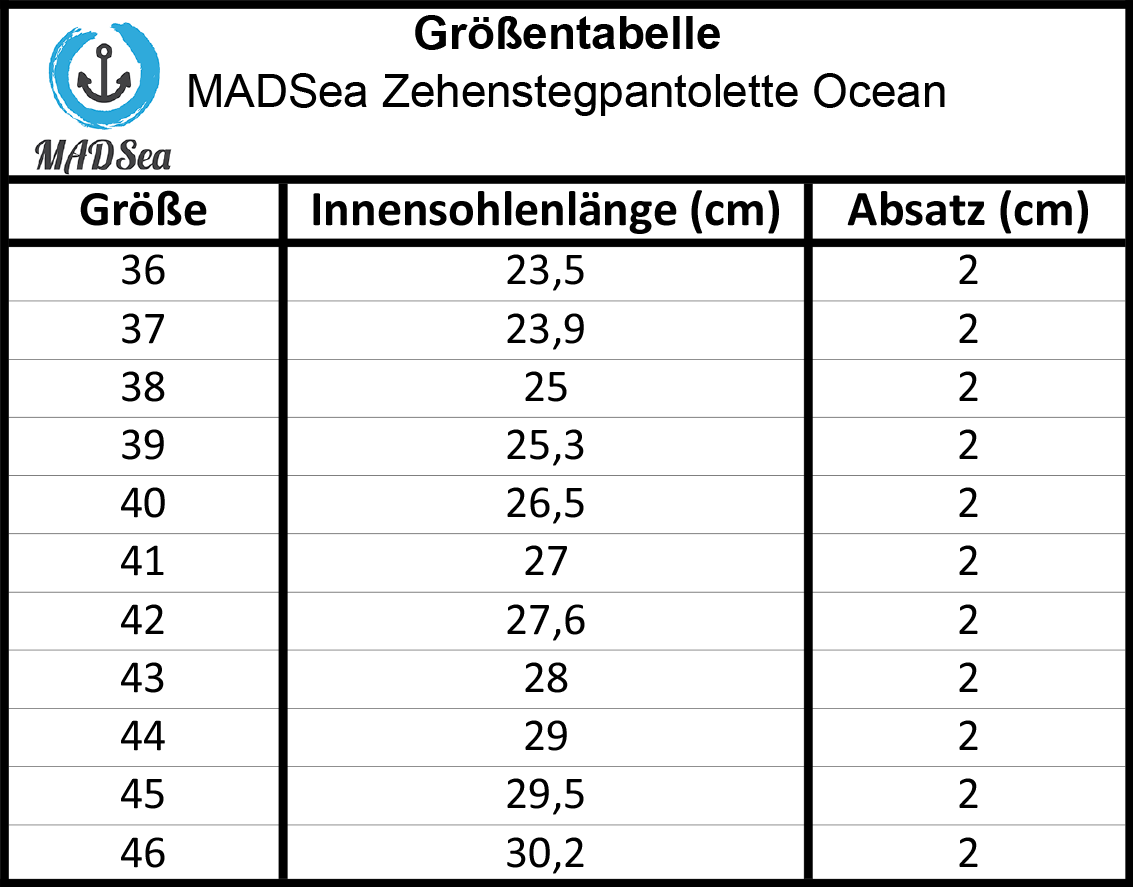 MADSea Unisex Zehentrenner Ocean schwarz/silber