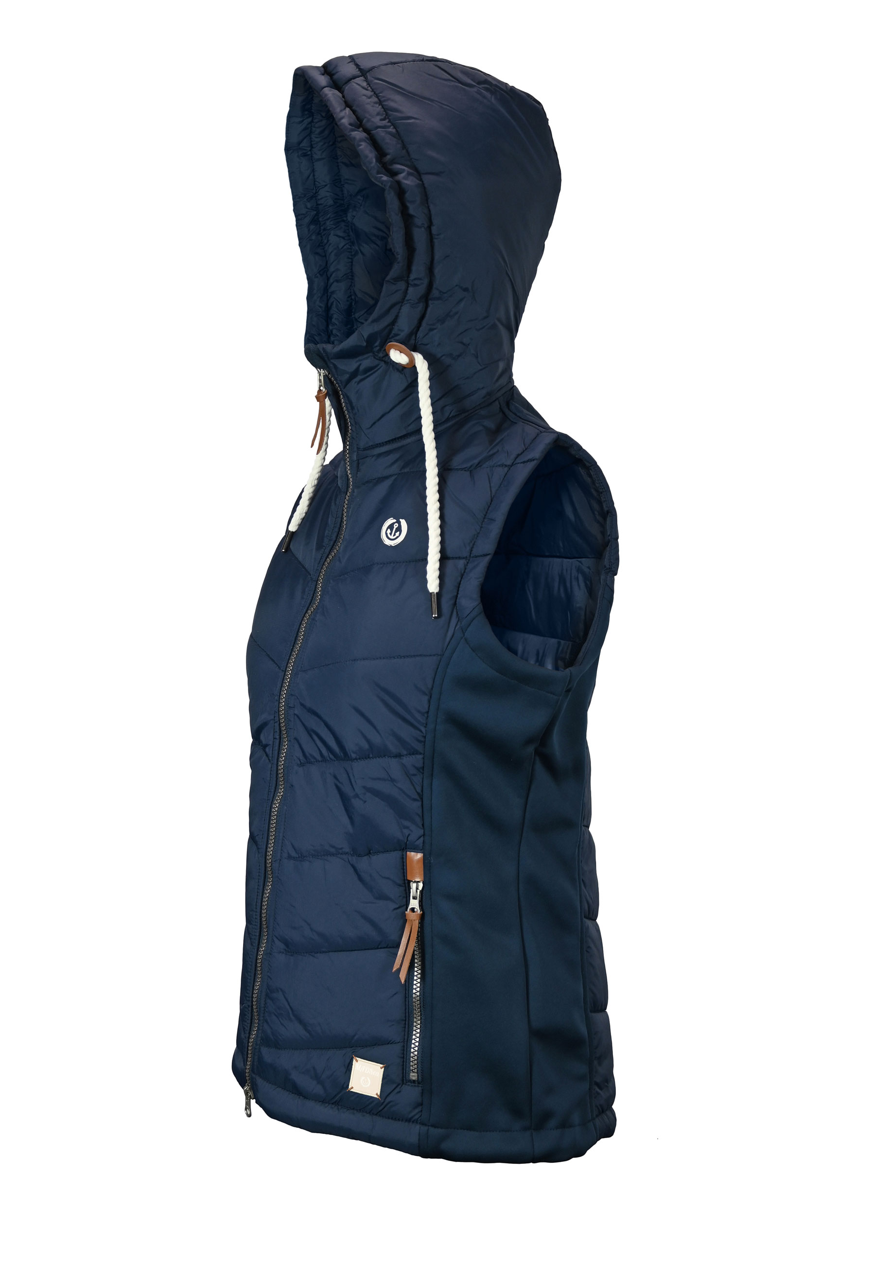 MADSea Damen Steppweste dunkelblau