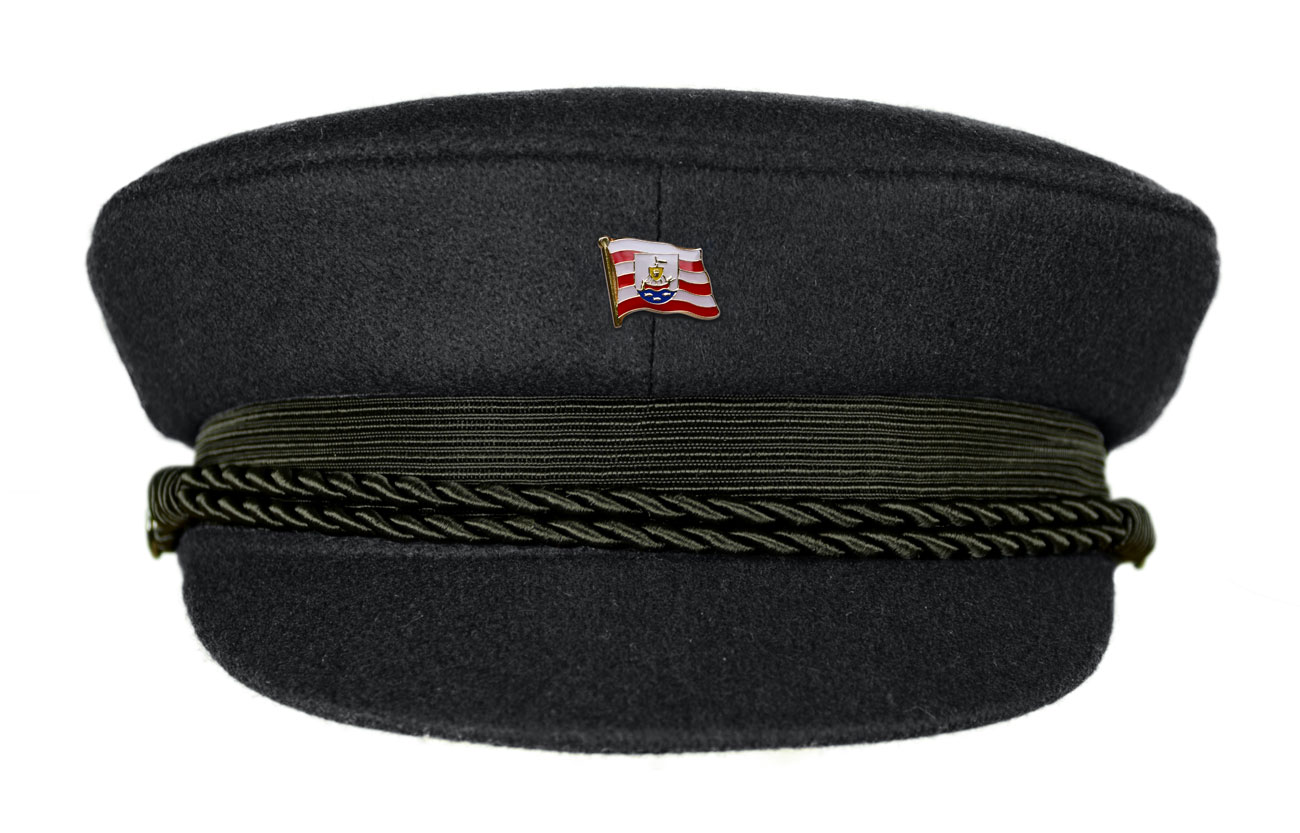 MADSea schwarzer Elbsegler mit Flaggenpin Wismar
