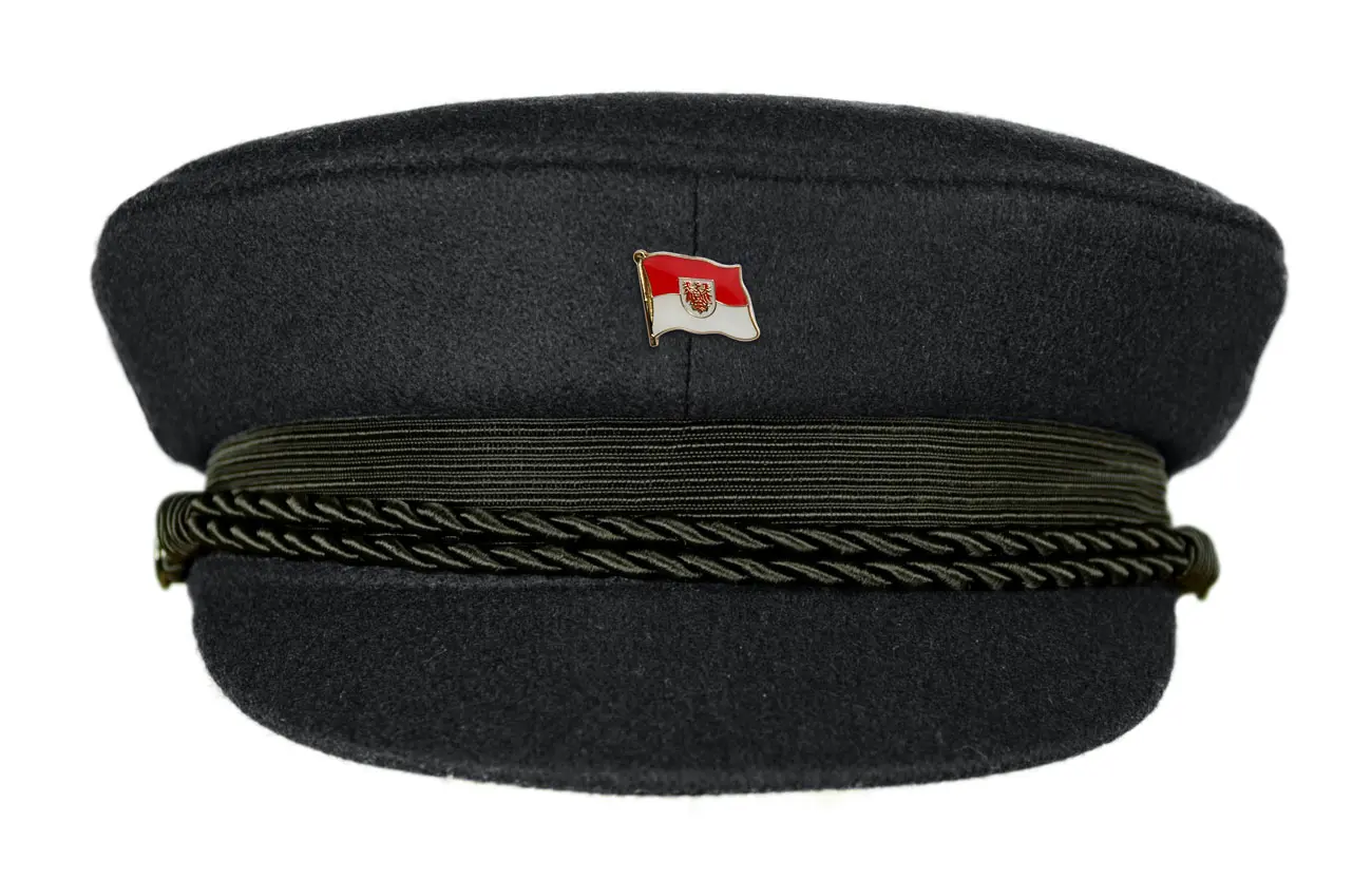 MADSea schwarzer Elbsegler mit Flaggenpin Brandenburg