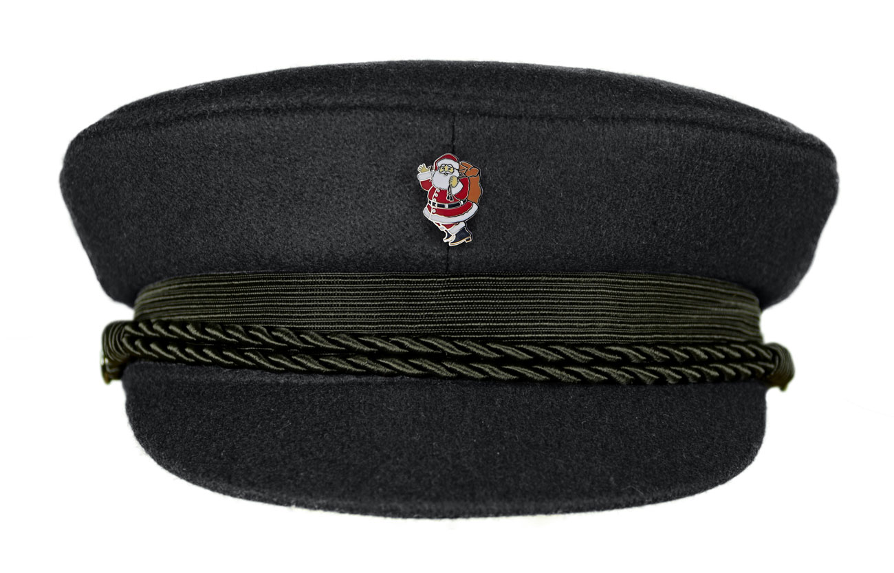 MADSea schwarzer Elbsegler mit Motivpin Weihnachtsmann