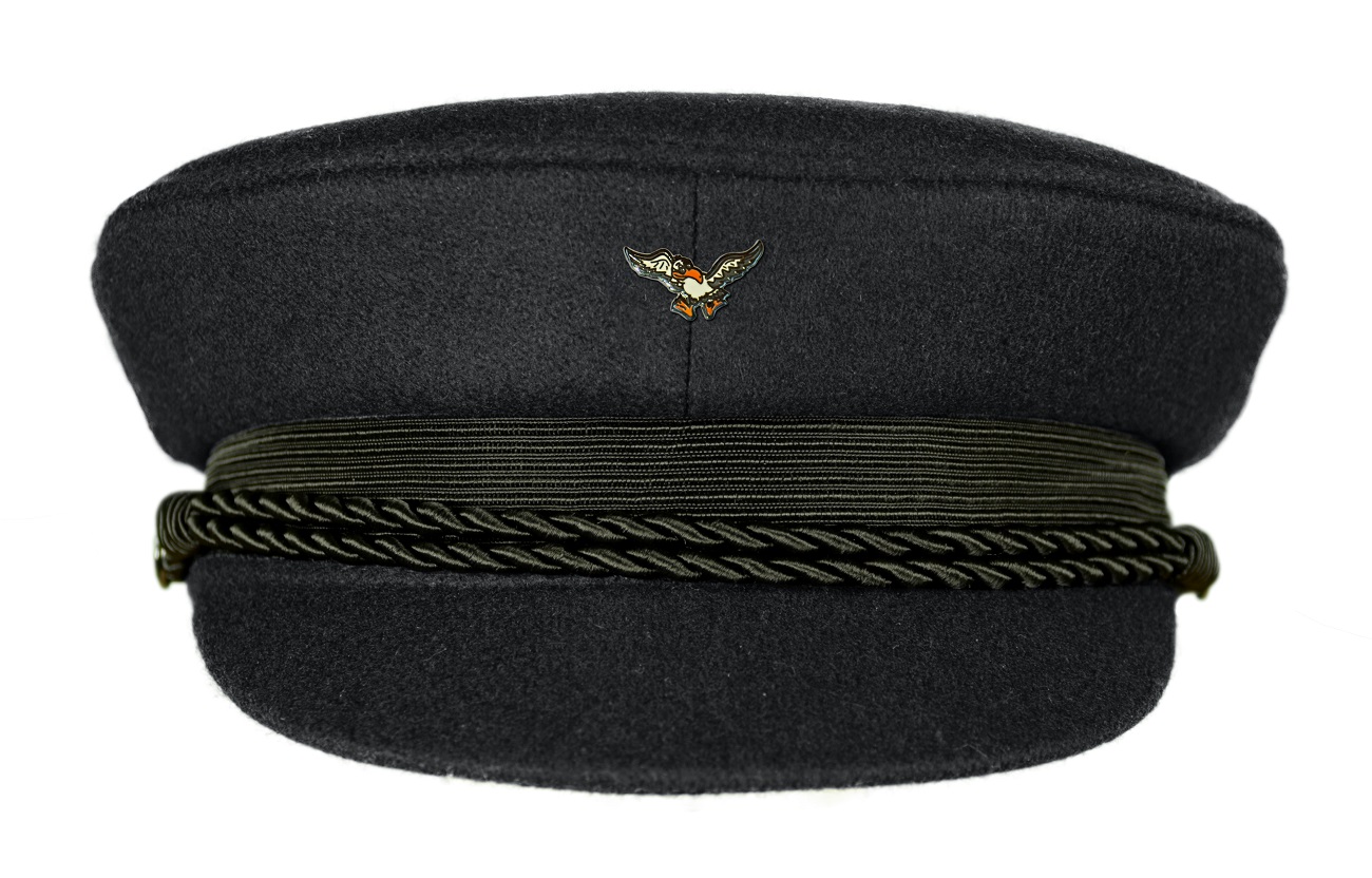 MADSea schwarzer Elbsegler mit Pin Möwe Sonnenbrille
