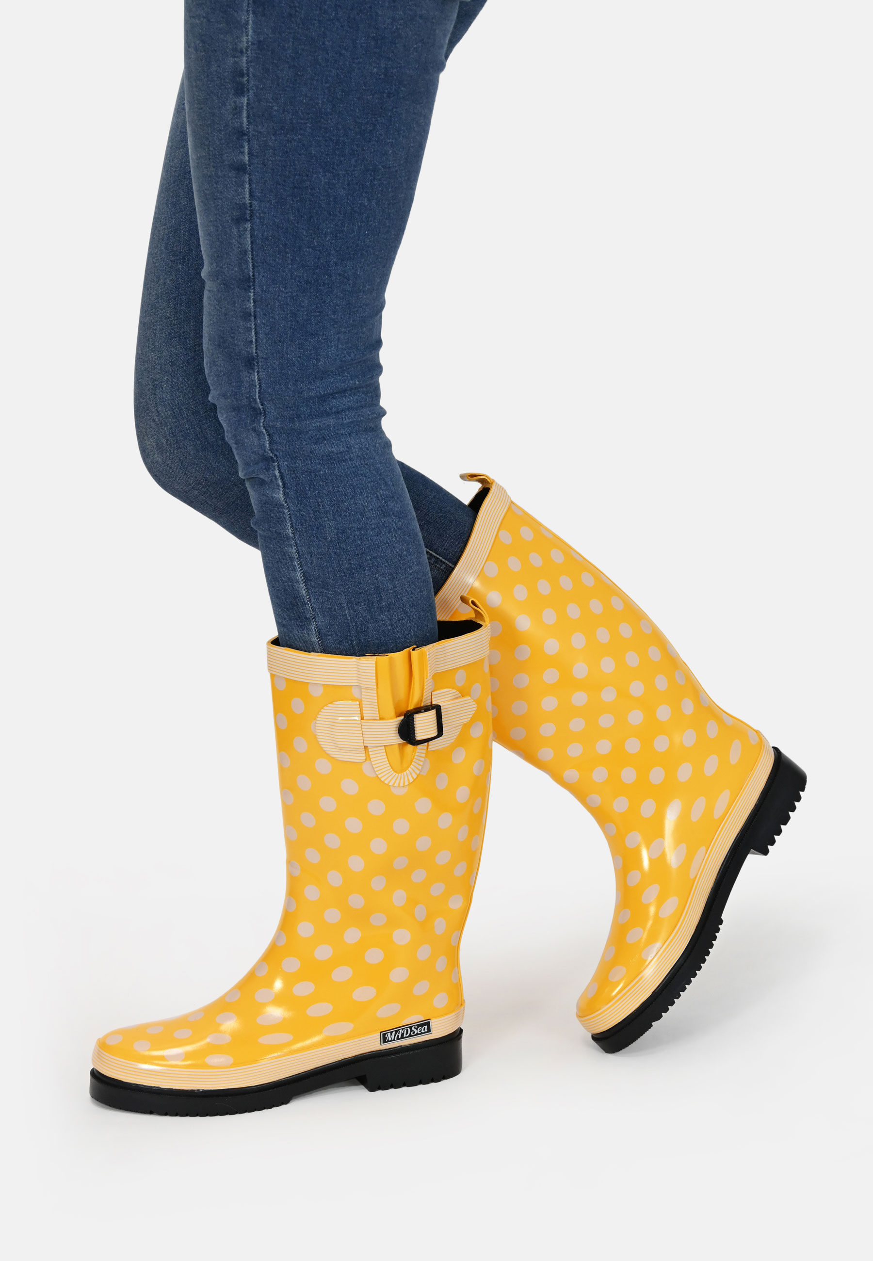MADSea Damen Gummistiefel Ocean Langschaft Gelb