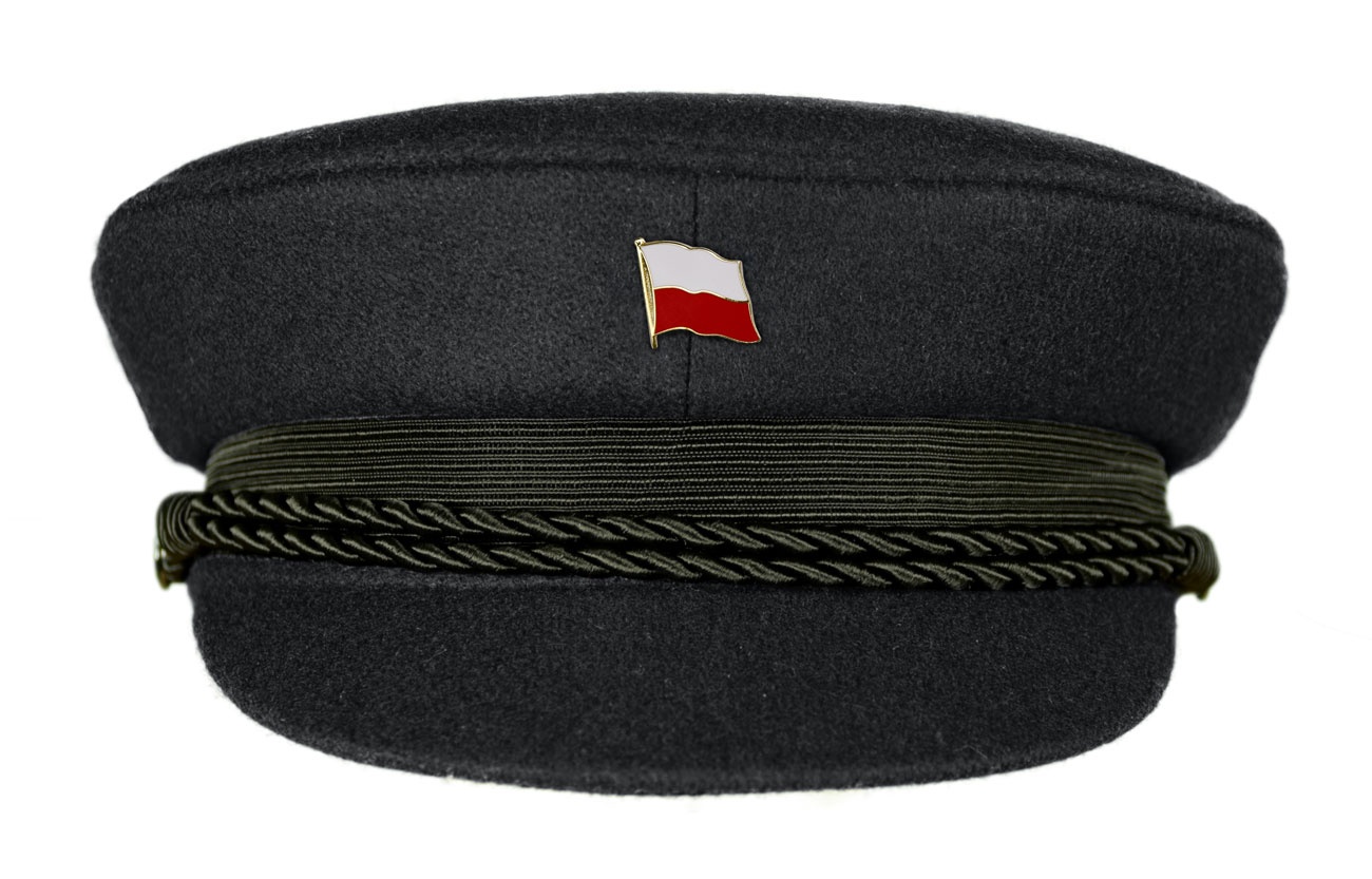 MADSea schwarzer Elbsegler mit Flaggenpin Polen