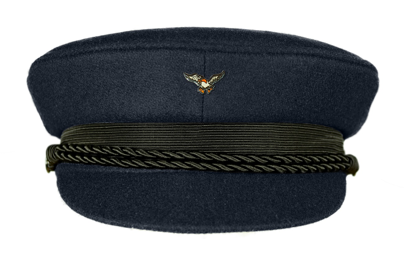 MADSea dunkelblauer Elbsegler mit Pin Möwe Sonnenbrille
