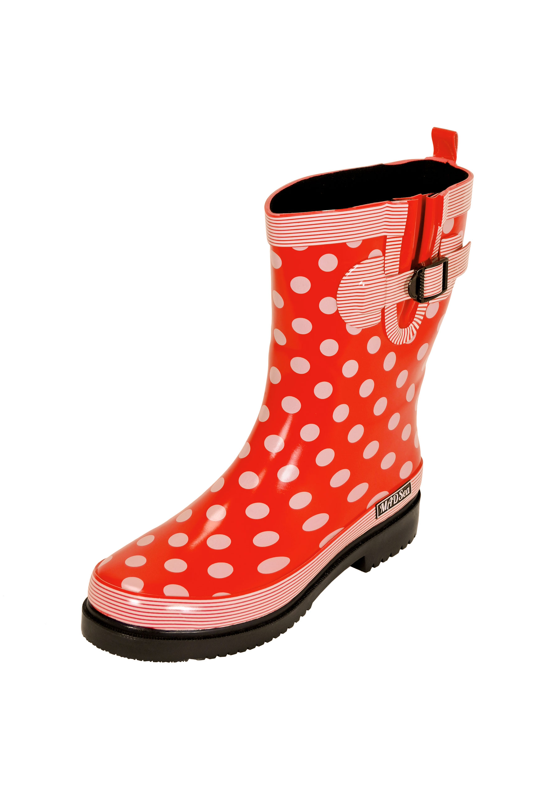 MADSea Damen Gummistiefel Ocean Halbschaft Rot