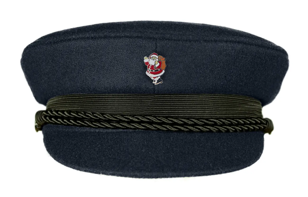 MADSea dunkelblauer Elbsegler mit Motivpin Weihnachtsmann