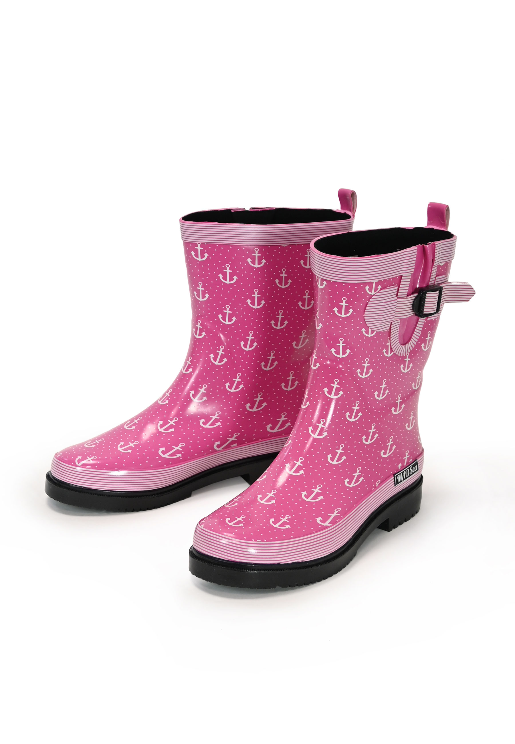 MADSea Damen Gummistiefel Anchor Halbschaft Pink