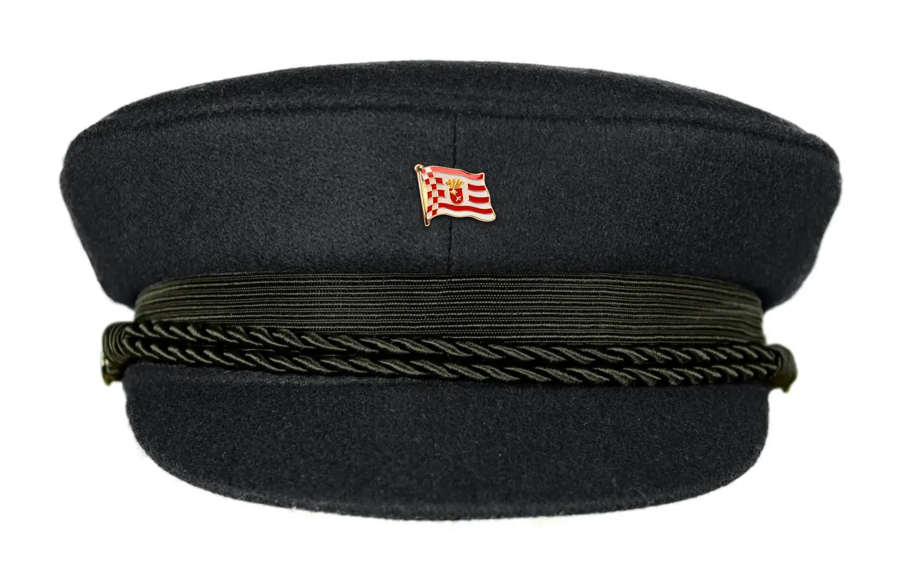 MADSea schwarzer Elbsegler mit Flaggenpin Bremen