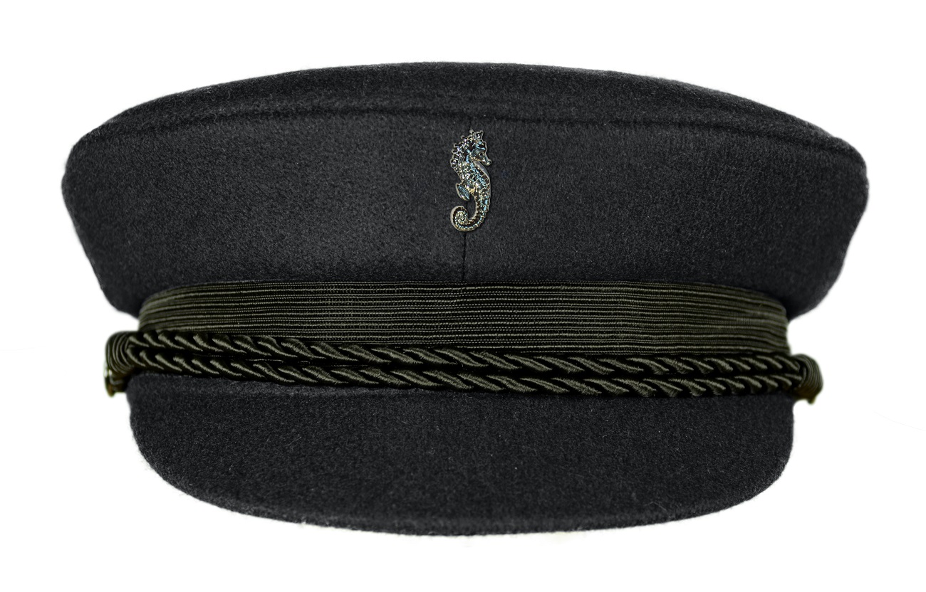 MADSea schwarzer Elbsegler mit Pin Seepferdchen