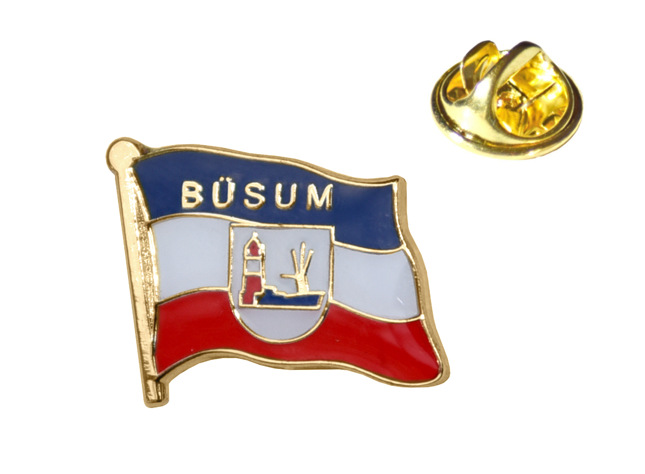 MADSea schwarzer Elbsegler mit Flaggenpin Büsum