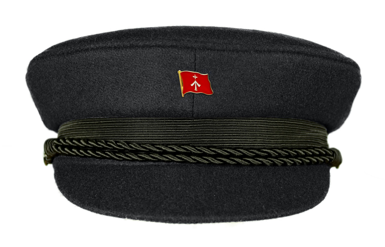 MADSea schwarzer Elbsegler mit Flaggenpin Stralsund