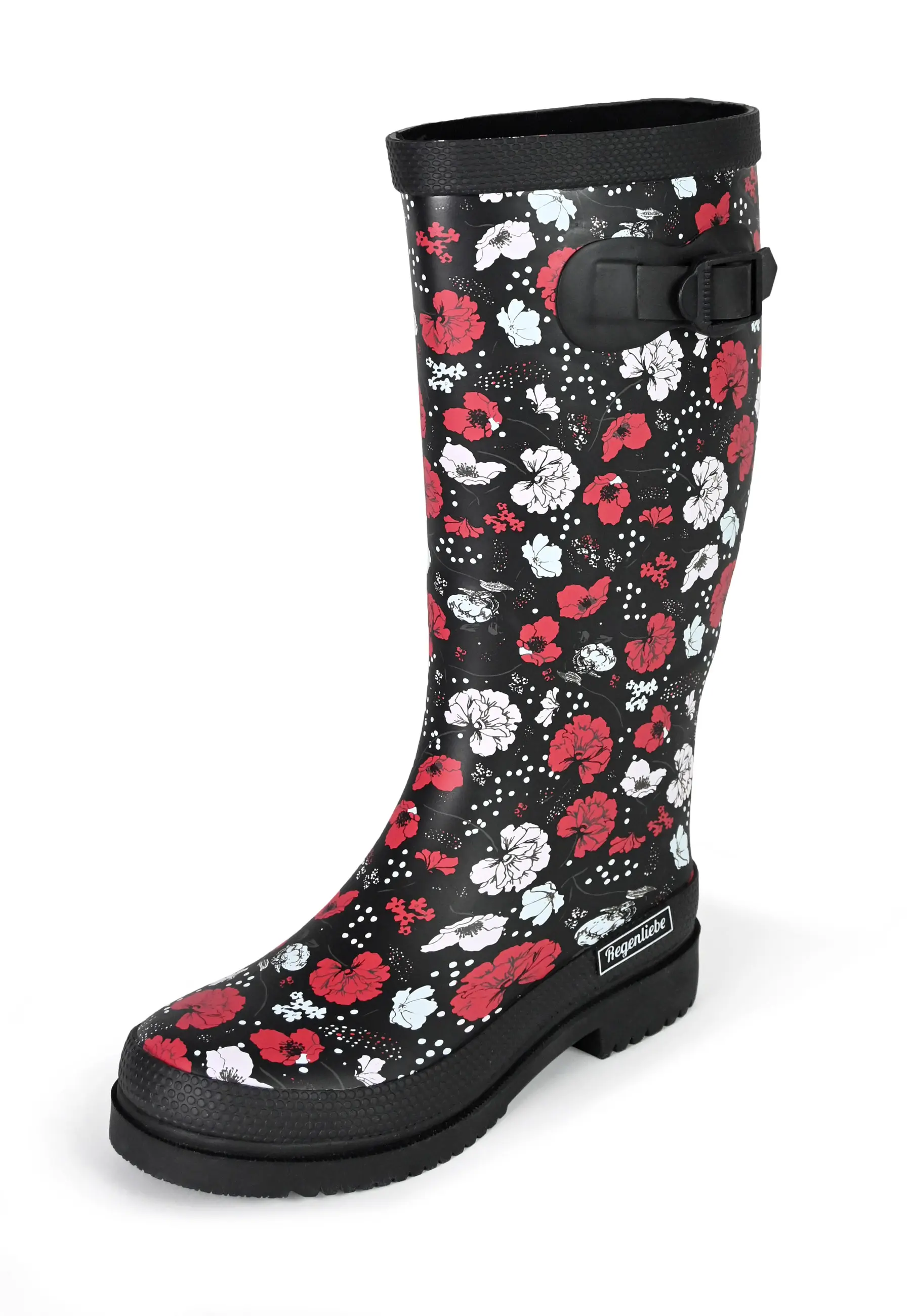 Regenliebe Damen Gummistiefel Blossom Night Langschaft