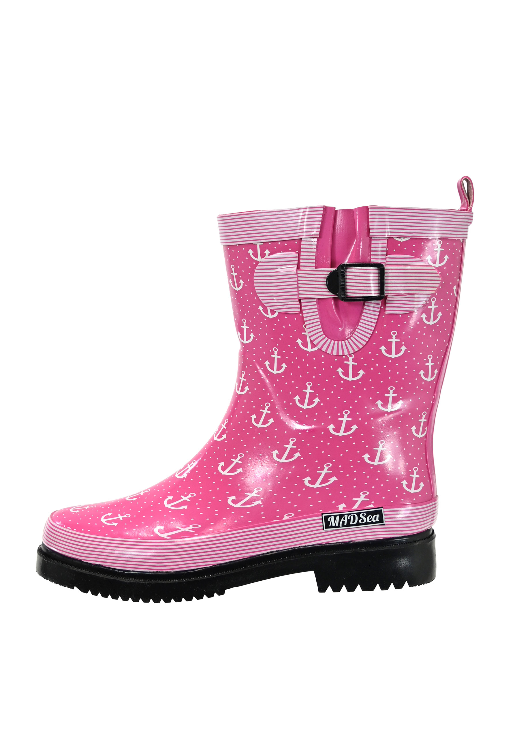MADSea Damen Gummistiefel Anchor Halbschaft Pink