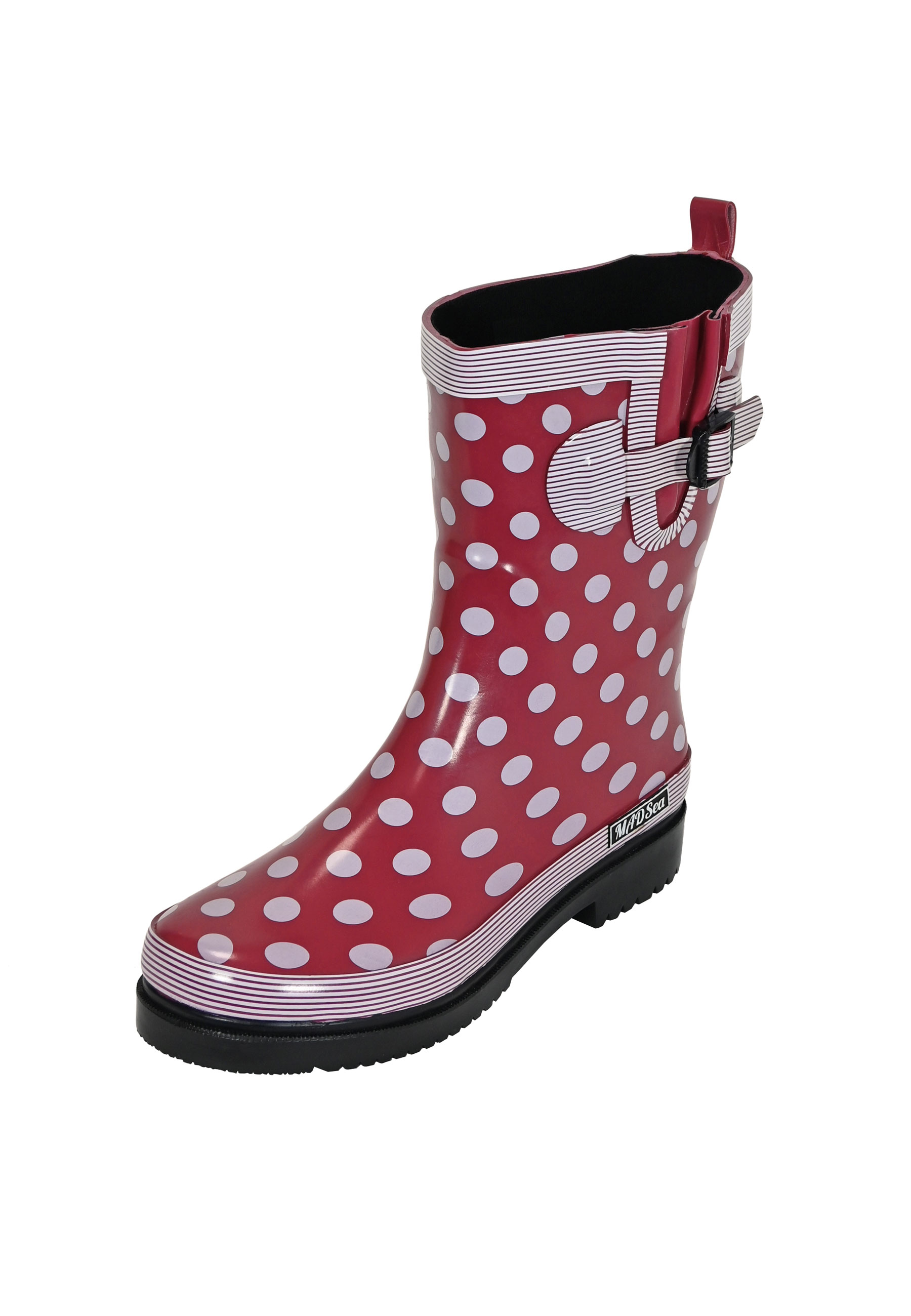 MADSea Damen Gummistiefel Ocean Halbschaft Dunkelrot