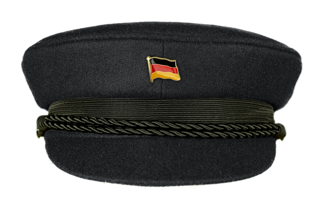 MADSea schwarzer Elbsegler mit Flaggenpin Deutschland