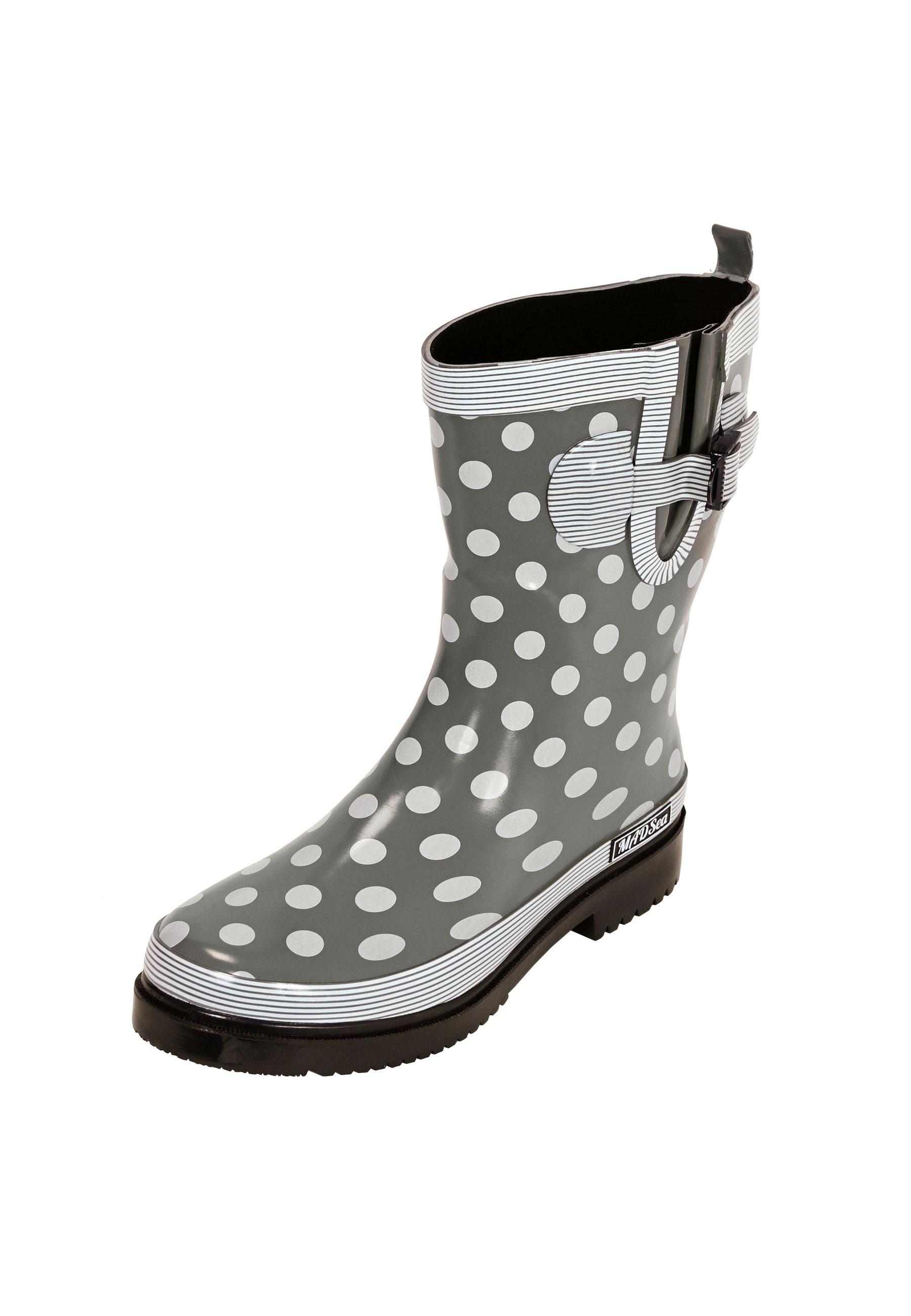 MADSea Damen Gummistiefel Ocean Halbschaft Grau